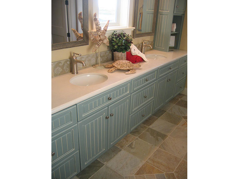 Double Sink Granite Custom Bathroom